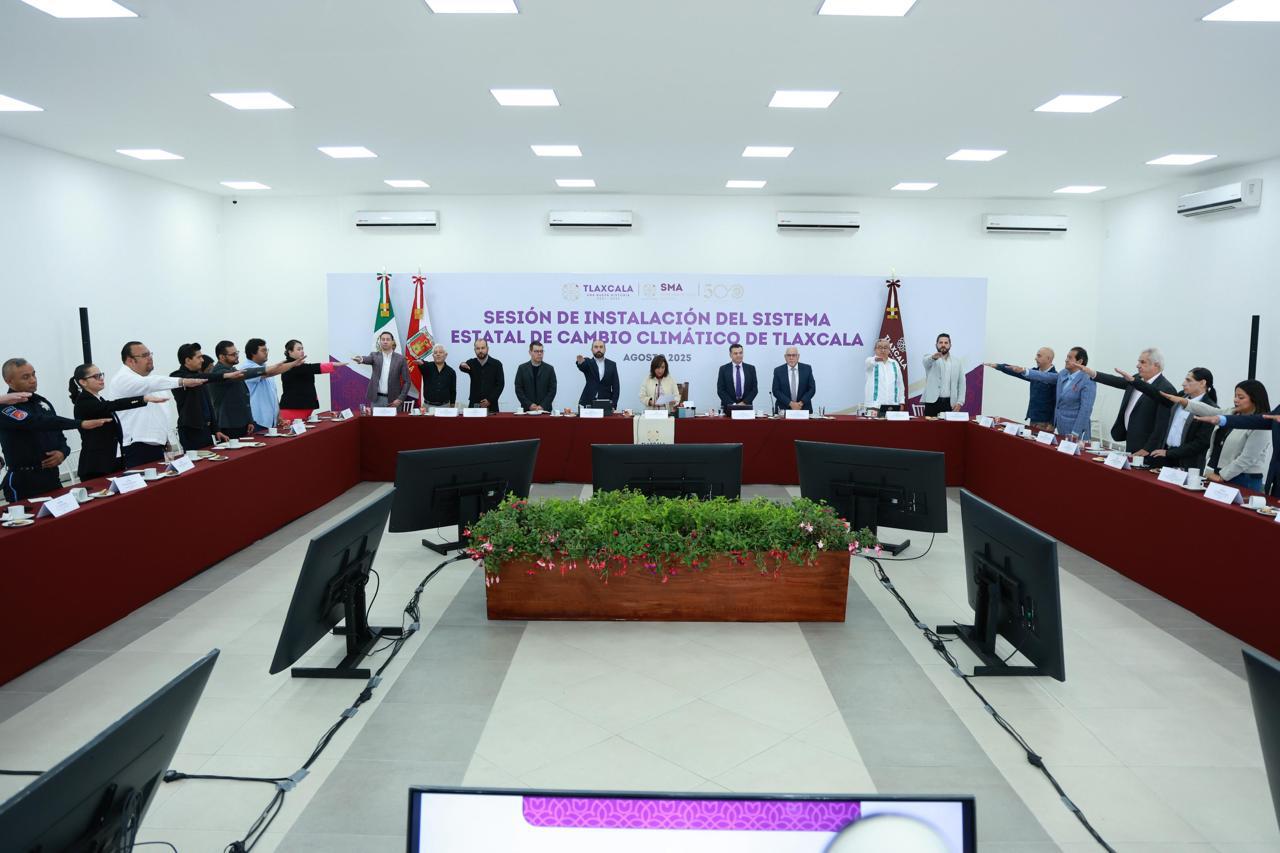Gobernadora encabeza instalación del Sistema Estatal de Cambio Climático